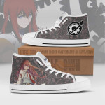 Kurisu Makise High Top Canvas Shoes Custom Steins;Gate Anime Sneakers - LittleOwh - 1