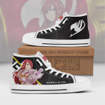 Erza Scarlet High Top Canvas Shoes Custom Fairy Tail Anime Sneakers - LittleOwh - 1