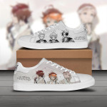Emma and Norman and Ray Skate Sneakers Custom The Promised Neverland Anime Shoes - LittleOwh - 1