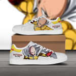 Saitama Skate Sneakers Custom One Punch Man Anime Shoes - LittleOwh - 1