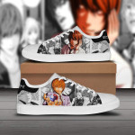 Light Yagami Skate Sneakers Death Note Custom Anime Shoes - LittleOwh - 1