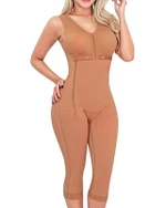Women's Bodysuit Bodyshaper Tummy Control Side Zipper Butt Lifter Breast Support Long Shaperwear