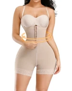 Corset Tummy Control Panties Shapewear For Women Tummy Control Fajas Colombianas Body Shaper Zipper Open Bust Bodysuit