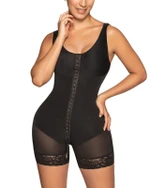 Full Mid-Calf Girdle With Integrated Bra With Tummy Control And Hip Enhancement