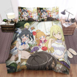 Is It Wrong To Try To Pick Up Girls In A Dungeon Anime Characters Bed Sheets Spread Comforter Duvet Cover Bedding Sets