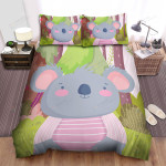 The Wildlife - The Koala In Pink Shirt Bed Sheets Spread Duvet Cover Bedding Sets