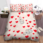 The Wildlife - The Koala And Hearts Bed Sheets Spread Duvet Cover Bedding Sets