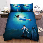 Castle In The Sky (1986) Movie Poster Bed Sheets Spread Comforter Duvet Cover Bedding Sets