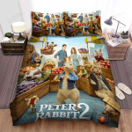 Peter Rabbit 2: The Runaway (2021) Movie Poster Theme Bed Sheets Spread Comforter Duvet Cover Bedding Sets