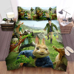 Peter Rabbit (2018) Movie Poster Theme Bed Sheets Spread Comforter Duvet Cover Bedding Sets