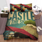 Castle In The Sky (1986) Movie Illustration 4 Bed Sheets Spread Comforter Duvet Cover Bedding Sets