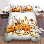 Chicken Run (2000) A Few Good Hen Bed Sheets Spread Comforter Duvet Cover Bedding Sets