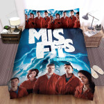 Misfits (2009–2013) Season 5 Poster Bed Sheets Spread Comforter Duvet Cover Bedding Sets