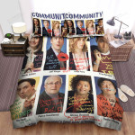 Community (2009–2015) The Complete First Season Movie Poster Bed Sheets Spread Comforter Duvet Cover Bedding Sets