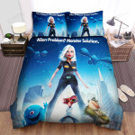 Monsters Vs. Aliens (2009) Alien Problem? Monster Solution Bed Sheets Spread Comforter Duvet Cover Bedding Sets