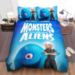 Monsters Vs. Aliens (2009) Movie Poster 4 Bed Sheets Spread Comforter Duvet Cover Bedding Sets