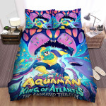 Aquaman: King Of Atlantis (2021) The Animated Trilogy Movie Poster Bed Sheets Spread Comforter Duvet Cover Bedding Sets