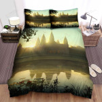 Angkor Wat Sunrise Bed Sheets Spread Comforter Duvet Cover Bedding Sets