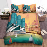 Sydney Opera House Sydney City Travel Bed Sheets Spread Comforter Duvet Cover Bedding Sets