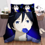 The Blood+ Anime - Saya Biting The Blue Rose Bed Sheets Spread Duvet Cover Bedding Sets