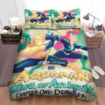Aquaman: King Of Atlantis (2021) Chapter One Movie Poster Bed Sheets Spread Comforter Duvet Cover Bedding Sets