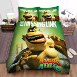 Monsters Vs. Aliens (2009) The Missing Link Poster Bed Sheets Spread Comforter Duvet Cover Bedding Sets