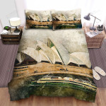 Sydney Opera House Watercolor Art Bed Sheets Spread Comforter Duvet Cover Bedding Sets