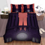 Notre Dame Sunset Bed Sheets Spread Comforter Duvet Cover Bedding Sets
