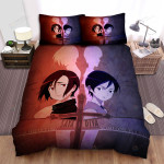 The Blood+ Anime - Saya And Diva With Quotes Bed Sheets Spread Duvet Cover Bedding Sets