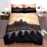 Angkor Wat Sunset Art Bed Sheets Spread Comforter Duvet Cover Bedding Sets