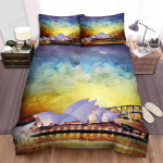 Sydney Opera House Painting Art Bed Sheets Spread Comforter Duvet Cover Bedding Sets