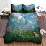 Angkor Wat Forest Bed Sheets Spread Comforter Duvet Cover Bedding Sets