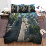 Notre Dame Abandoned With Tree Growing From Inside Bed Sheets Spread Comforter Duvet Cover Bedding Sets