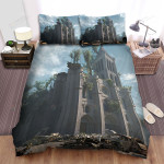 Notre Dame In Abandoned City Bed Sheets Spread Comforter Duvet Cover Bedding Sets