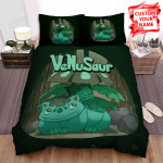 Venusaur Caring For Bulbasaur In Raining Bed Sheets Spread Comforter Duvet Cover Bedding Sets