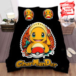 Charmander With Pokeball Decoration Bed Sheets Spread Comforter Duvet Cover Bedding Sets