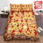 Charmander Seamless Pokémon Bed Sheets Spread Comforter Duvet Cover Bedding Sets