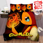Charmander Crafty Face Bed Sheets Spread Comforter Duvet Cover Bedding Sets