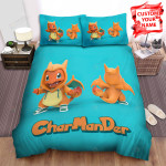 Charmander Wearing Charizard Costume Bed Sheets Spread Comforter Duvet Cover Bedding Sets
