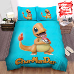Charmander Smiling With Pokeball Bed Sheets Spread Comforter Duvet Cover Bedding Sets