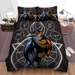 The Magical Crow With Many Eyes Bed Sheets Spread Duvet Cover Bedding Sets