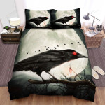 The Crow Wearing A Necklace Bed Sheets Spread Duvet Cover Bedding Sets