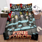 Fire Force Team Characters Bed Sheets Spread Comforter Duvet Cover Bedding Sets