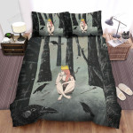 The Crow And The Wounded Queen Art Bed Sheets Spread Duvet Cover Bedding Sets