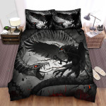 The Crow Versus A Snake Bed Sheets Spread Duvet Cover Bedding Sets