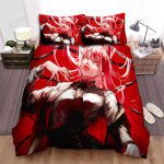 Chainsaw Man Makima Evil Stare Artwork Bed Sheets Spread Duvet Cover Bedding Sets