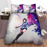 World Trigger Chika Amatori With Wings Artwork Bed Sheets Spread Duvet Cover Bedding Sets