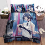 Chainsaw Man Wet Reze In Telephone Booth Bed Sheets Spread Duvet Cover Bedding Sets