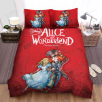 Alice In Wonderland (I) (2010) Graphic Novel Movie Poster Bed Sheets Spread Comforter Duvet Cover Bedding Sets
