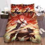 Mushoku Tensei Eris Releasing Her Bloodlust Bed Sheets Spread Duvet Cover Bedding Sets